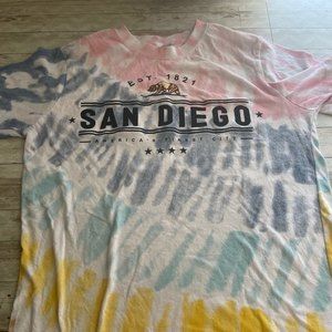San Diego Tie Dye shirt. Women’s size medium